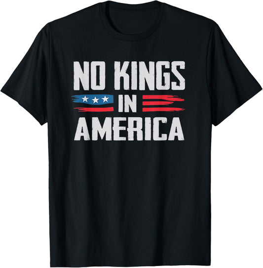 No Kings in America T-Shirt - T-Shirt | Black