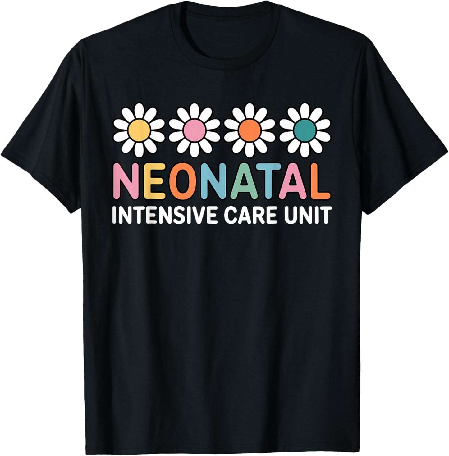 Cute Neonatal Intensive Care Unit Nurse NICU T-Shirt - T-Shirt | Black