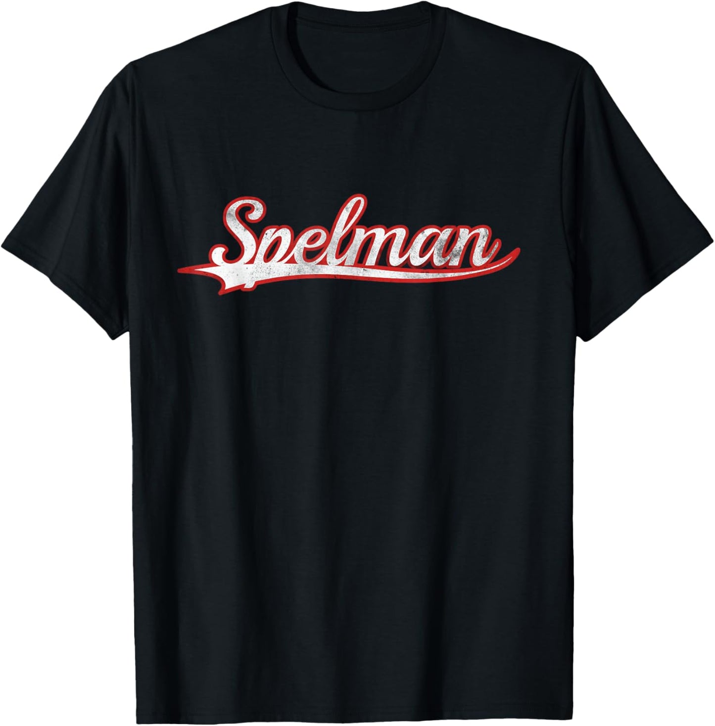 Spelman Atlanta Vintage Varsity Throwback Style T-Shirt - T-Shirt | Black