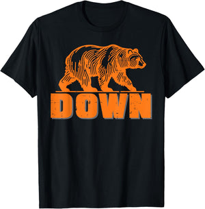 Bear Down Women Kids Boys Girls Youth Men Teen T-Shirt - T-Shirt | Black