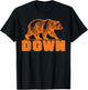Bear Down Women Kids Boys Girls Youth Men Teen T-Shirt - T-Shirt | Black
