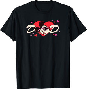 Disney Valentine's Day Dad Gift Family Matching Trip T-Shirt - T-Shirt | Black