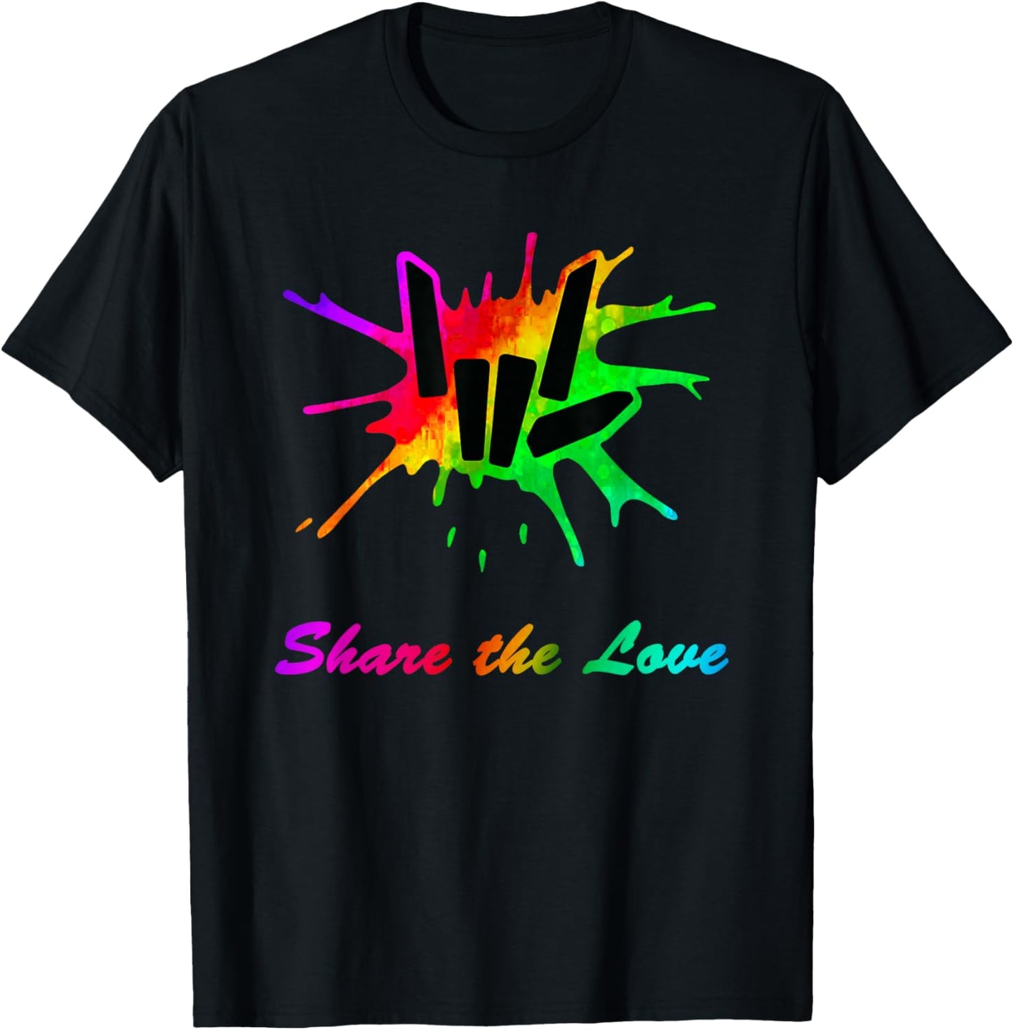 Sharer Share The Love Birthday Gifts for Kids and Youth T-Shirt - T-Shirt | Black