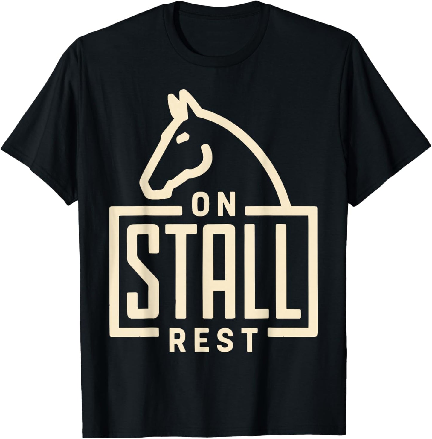 On Stall Rest T-Shirt - T-Shirt | Black