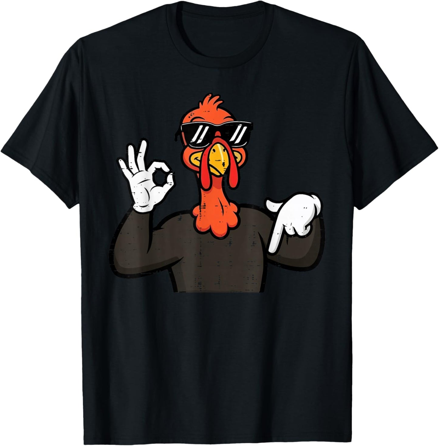 Thanksgiving Turkey 67 Hand Sign Funny 6 7 Meme Men Kids Boy T-Shirt - T-Shirt | Black