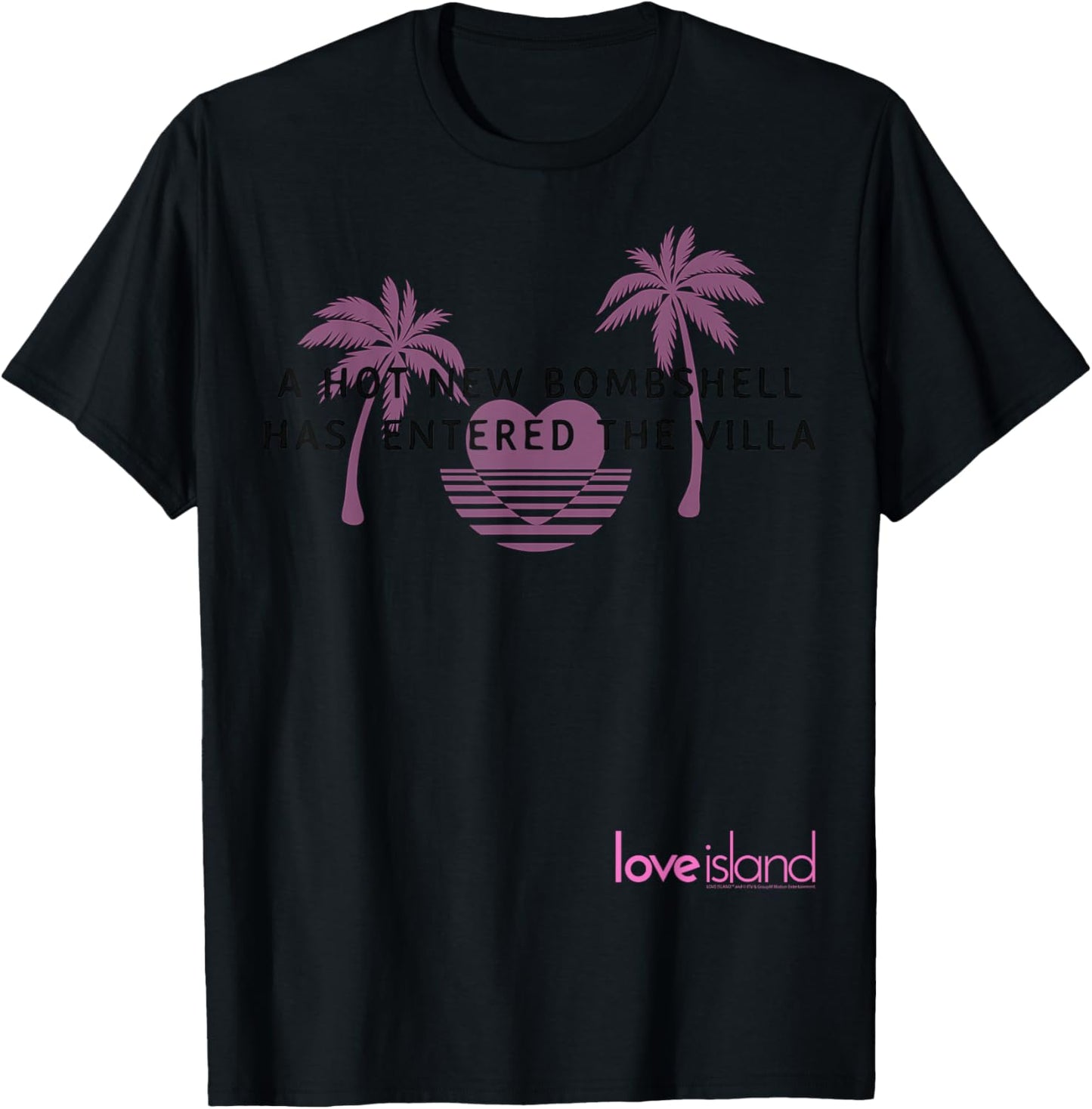 Hot New Bombshell - Love Island - 80s Aesthetic T-Shirt - T-Shirt | Black