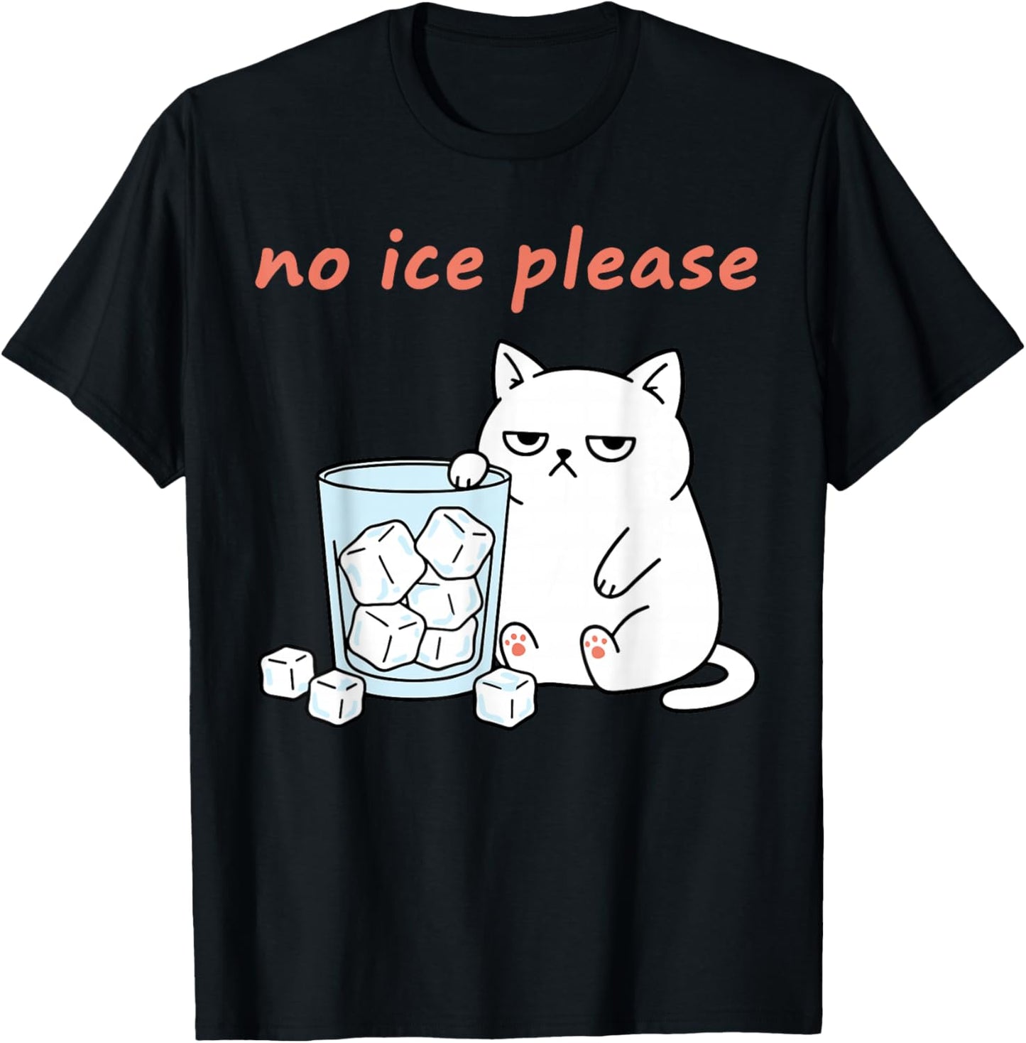 No Ice Please Funny Cat Meme Statement Abolish ICE T-Shirt - T-Shirt | Black
