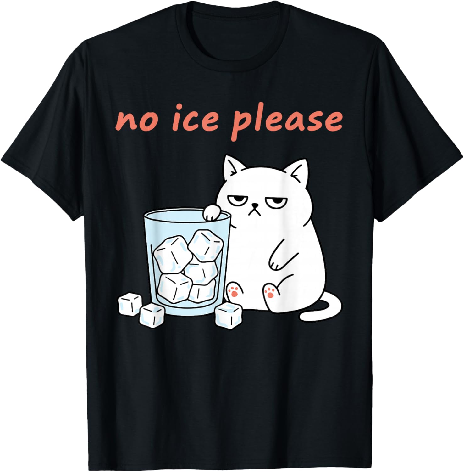No Ice Please Funny Cat Meme Statement Abolish ICE T-Shirt - T-Shirt | Black