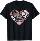 Sugar Butter Flour Cocoa Vanilla Baking Typography T-Shirt - T-Shirt | Black