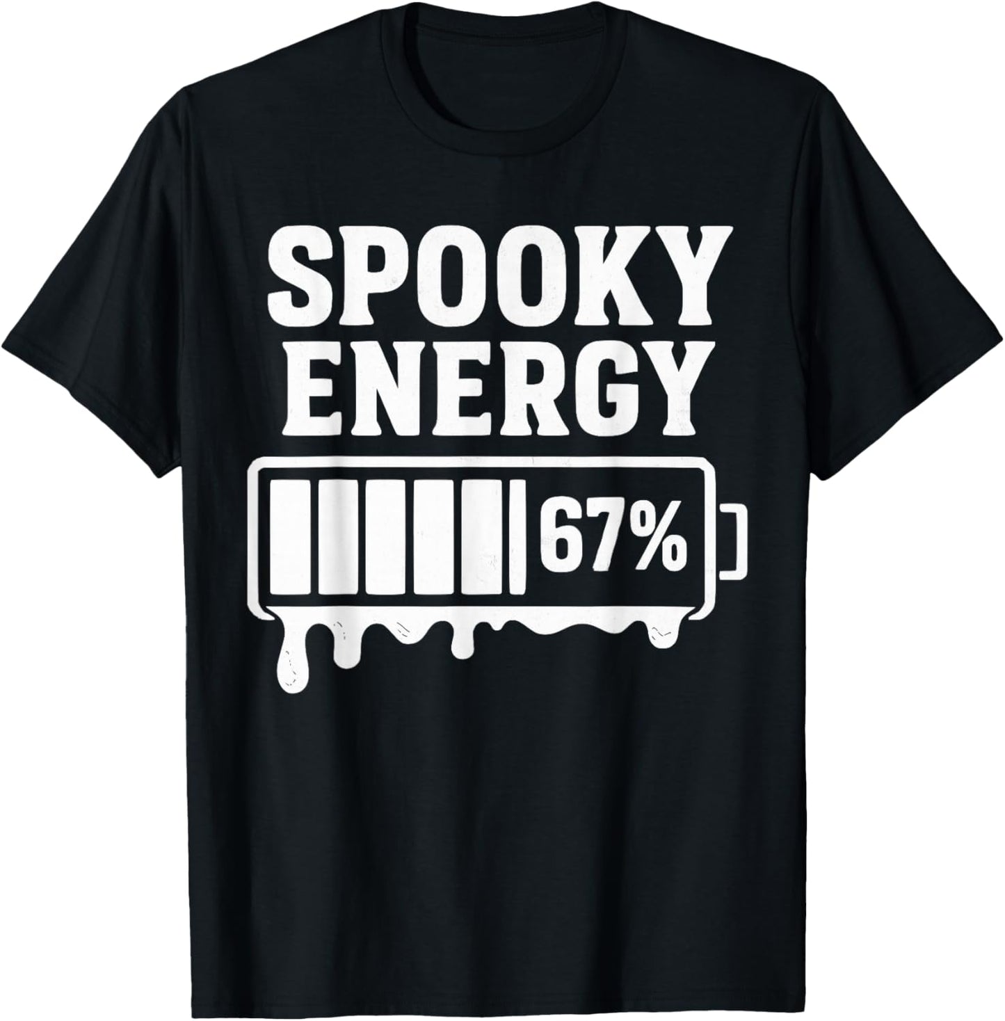 67 Halloween Spooky Energy Brainrot Meme Six Seven Boys Kids T-Shirt - T-Shirt | Black