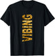 Brown Color Vibing Liquid Brown Graphic T-Shirt - T-Shirt | Black