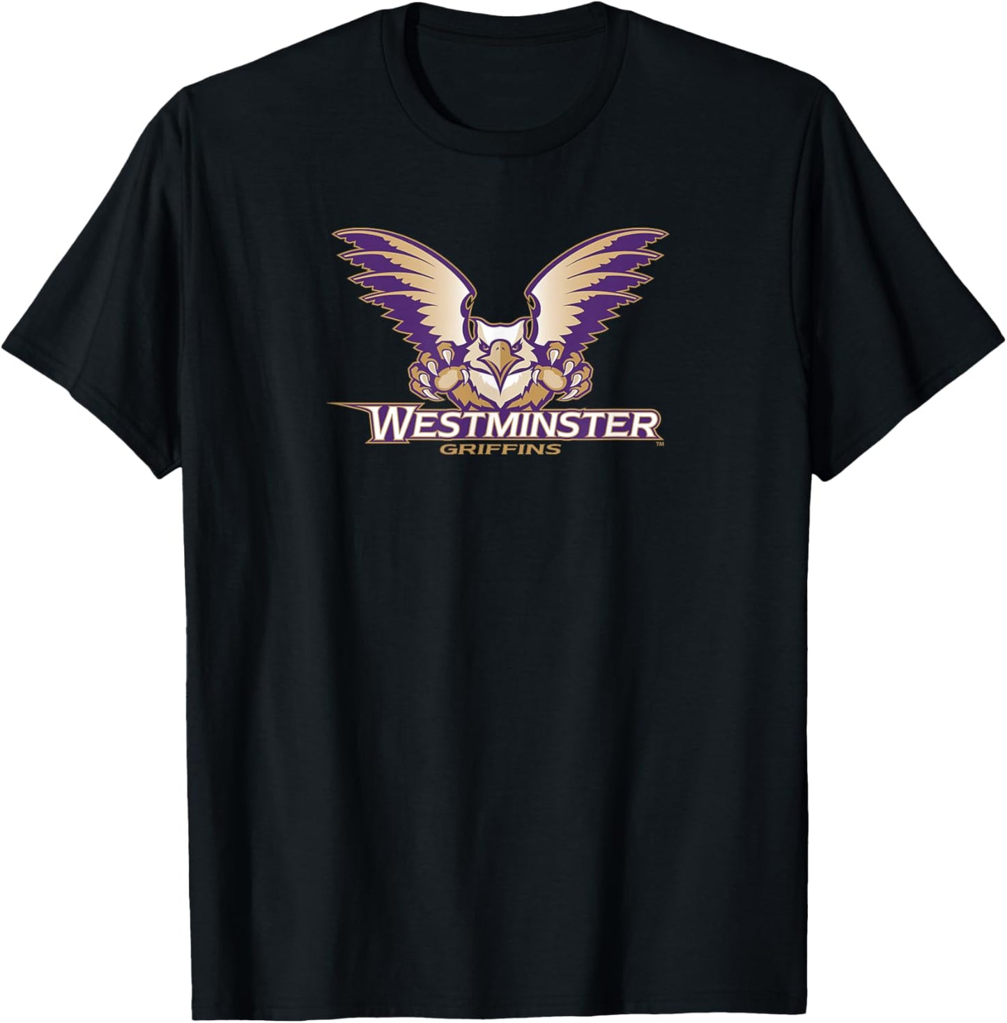 Westminster University Griffins Athletic Primary T-Shirt - T-Shirt | Black