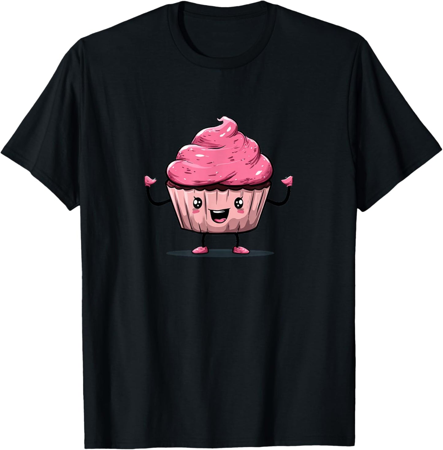 Cute Pink Cupcake Costume for Muffin and Baked Goods Lovers T-Shirt - T-Shirt | Black