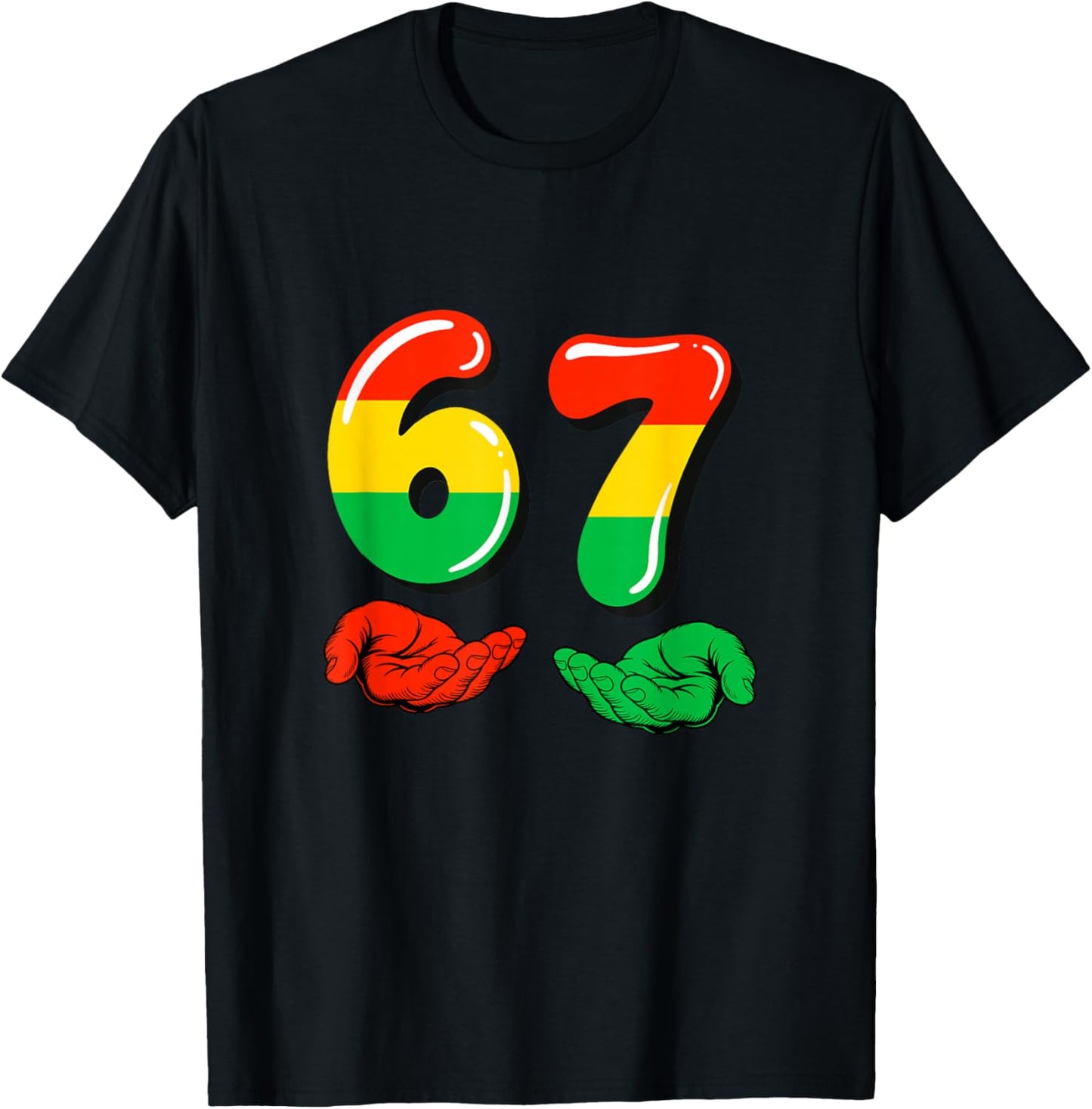 67 Black History Month Funny Six Seven Meme Bruh African T-Shirt - T-Shirt | Black