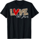 Love Like Jesus Leopard Red Heart Christian Faith Valentines T-Shirt - T-Shirt | Black