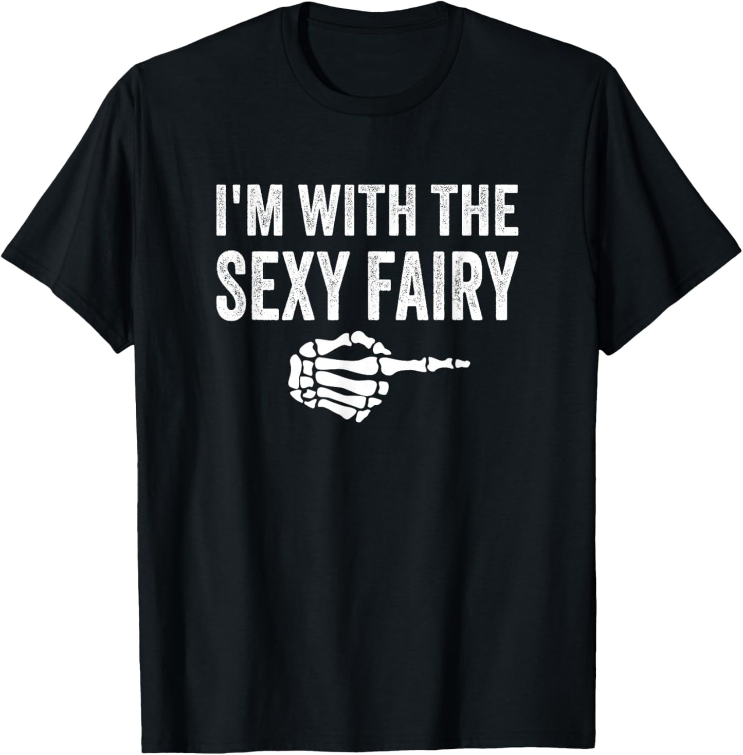 I'm with The Sexy Fairy Halloween Couples Costume T-Shirt - T-Shirt | Black