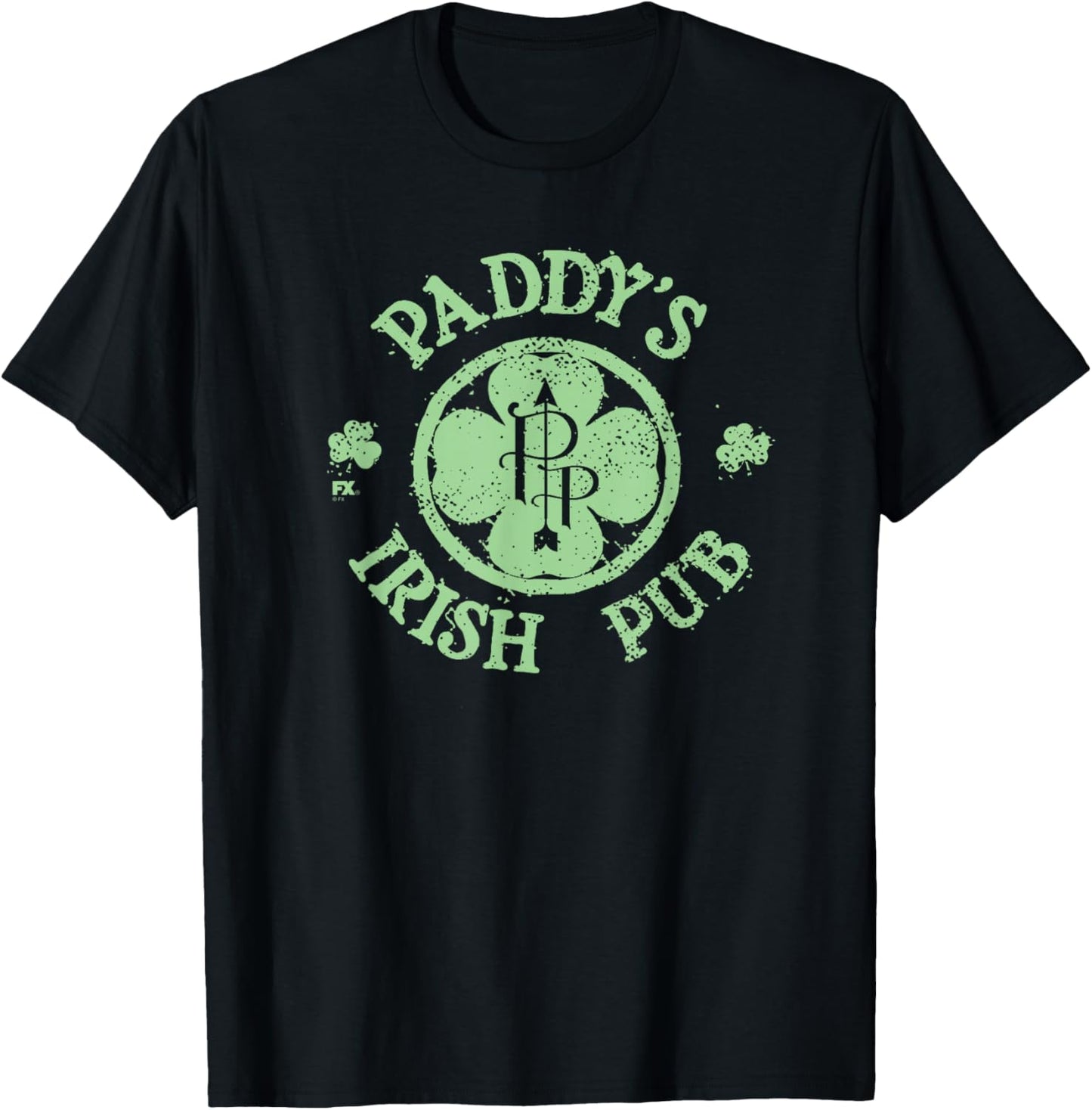 It's Always Sunny Paddy's Irish Pub Clover St. Patrick's Day T-Shirt - T-Shirt | Black