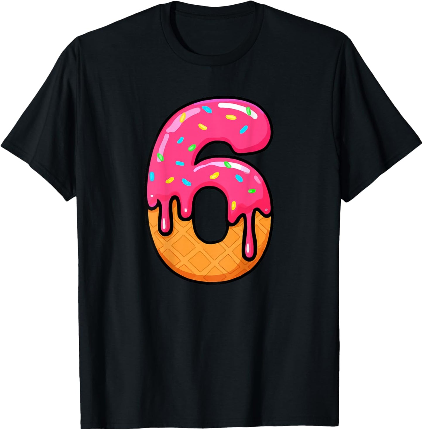 67 Ice Cream Drip Meme 6 7 Hallowee Costume Couple (On Back) T-Shirt - T-Shirt | Black