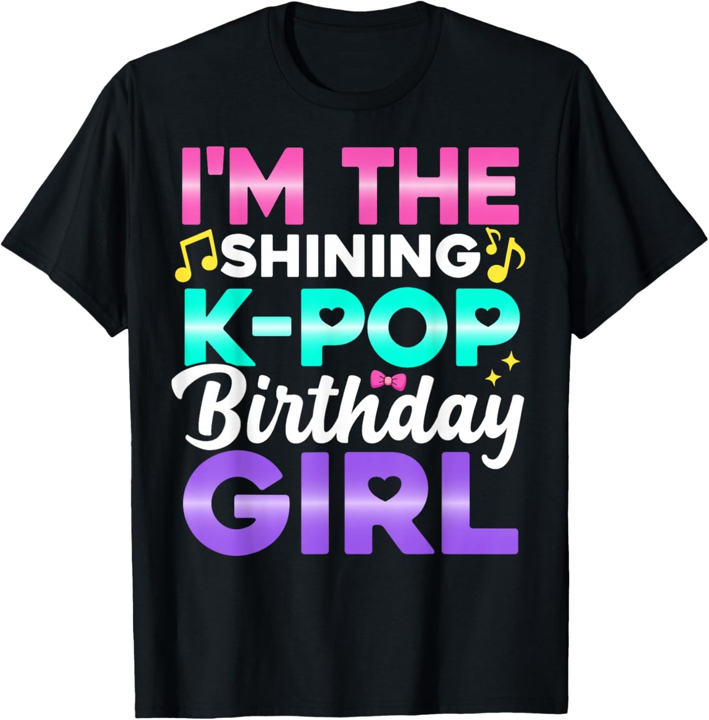 I'm The Birthday Girl Party Outfit Anime K Pop Girl T-Shirt - T-Shirt | Black