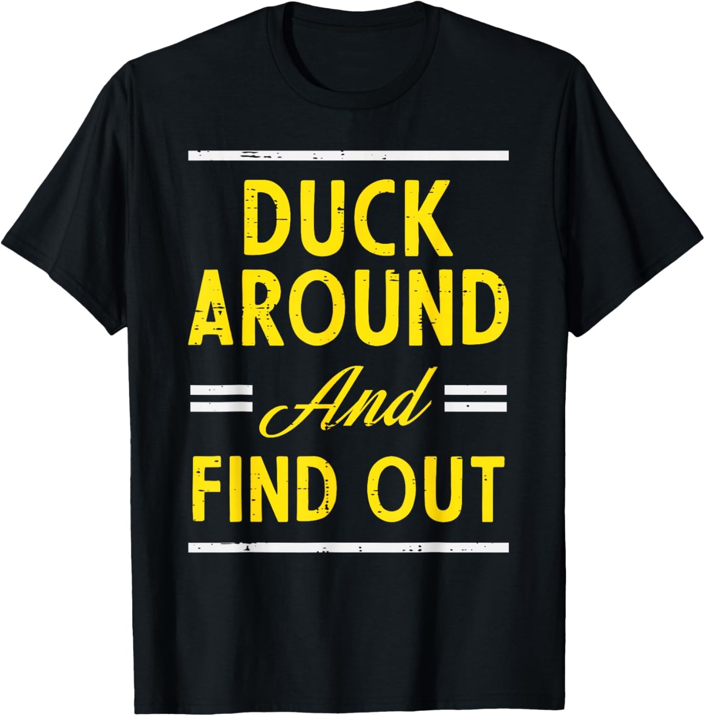 Duck Funny Men Kids Women Boys Girls Youth Teen T-Shirt - T-Shirt | Black