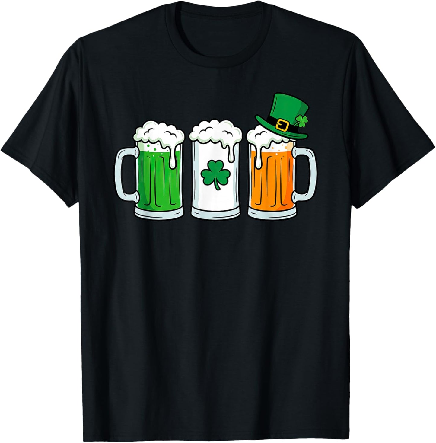 Irish Beer Drinking St Patricks Day Leprechaun Men Women T-Shirt - T-Shirt | Black