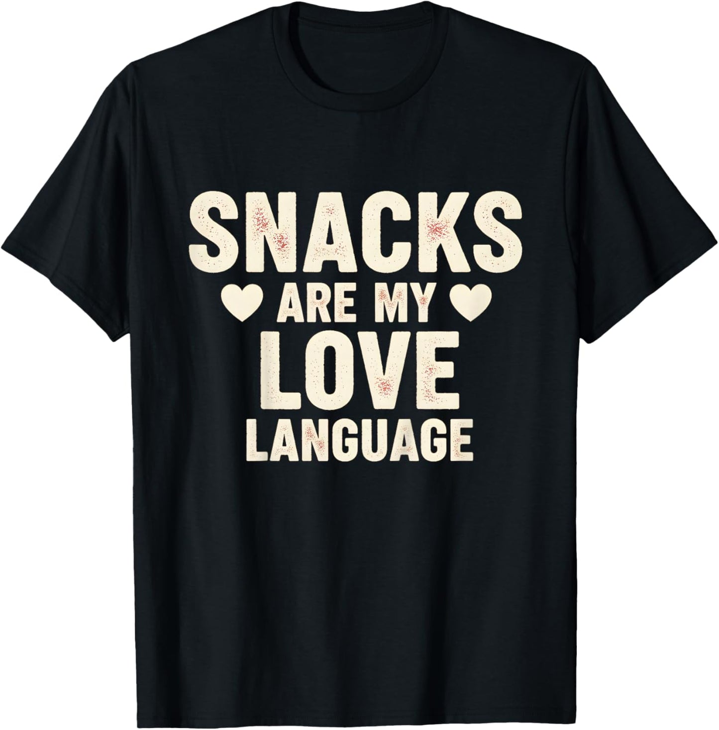 Kids Snacks are My Love Language Valentines Day Boy Girl Toddler T-Shirt - T-Shirt | Black
