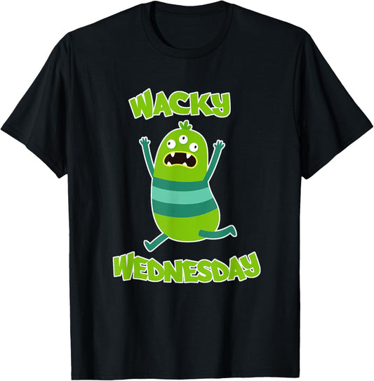 Wacky Wednesday Kids and Teachers | Mismatch Day Spirit Week T-Shirt - T-Shirt | Black