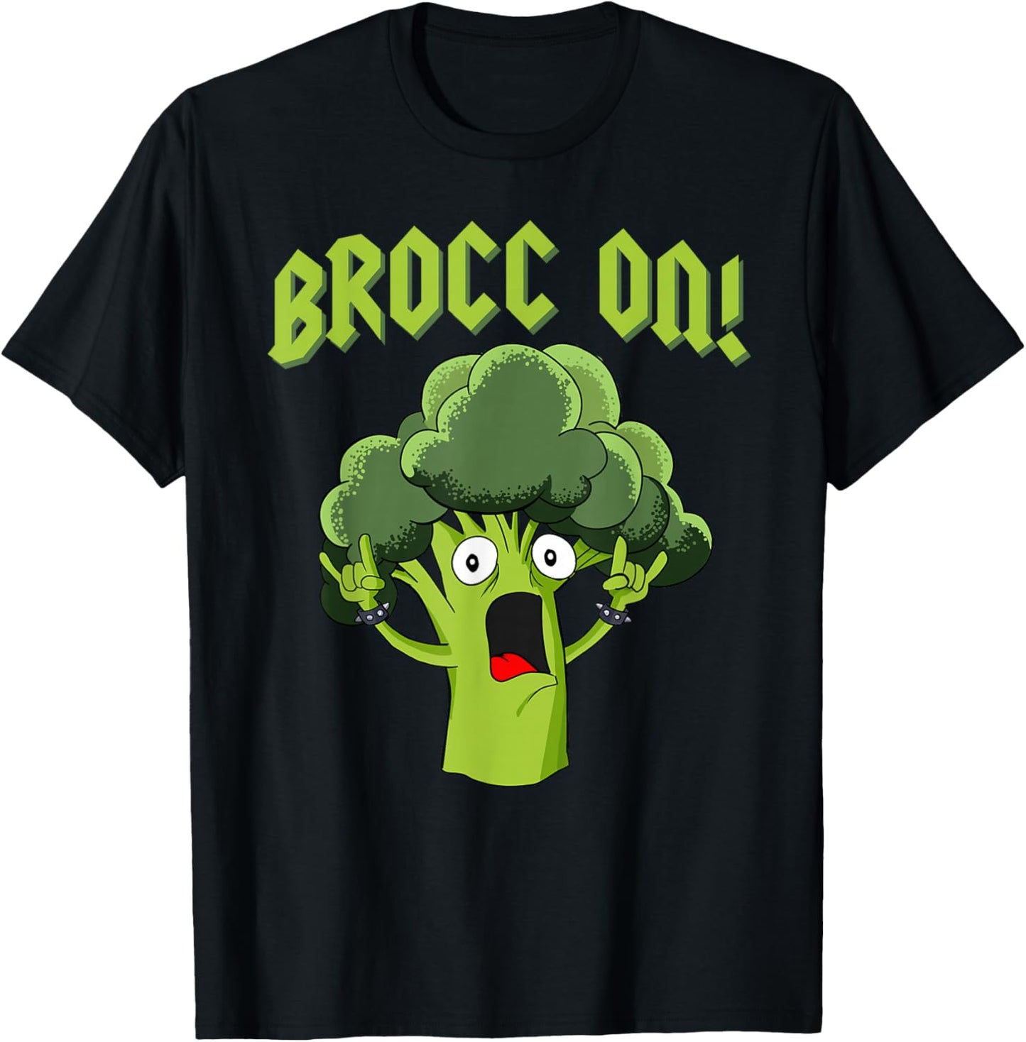 Broccoli Brocc On T-Shirt - T-Shirt | Black