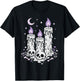 Creepy Cute Skull Candles Purple Pastel Goth Alt Aesthetic T-Shirt - T-Shirt | Black