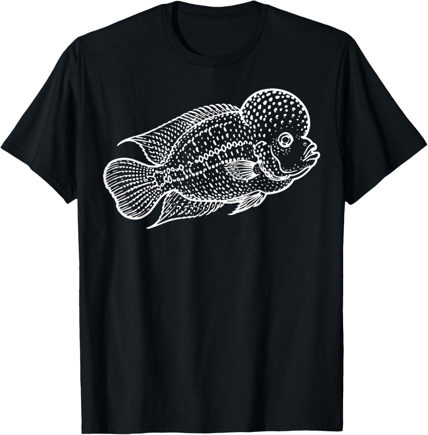 Flowerhorn Fish T-Shirt - T-Shirt | Black