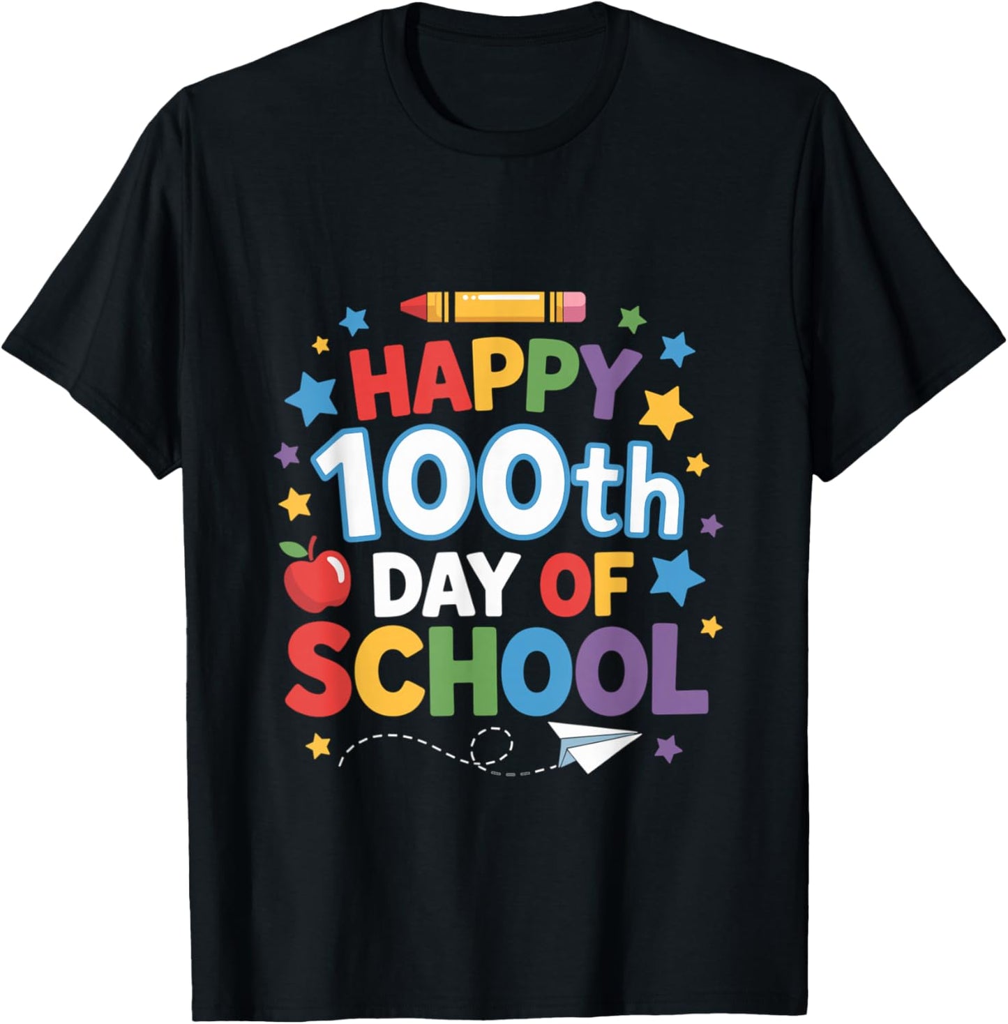 Happy 100th Day of School Boys T-Shirt - T-Shirt | Black
