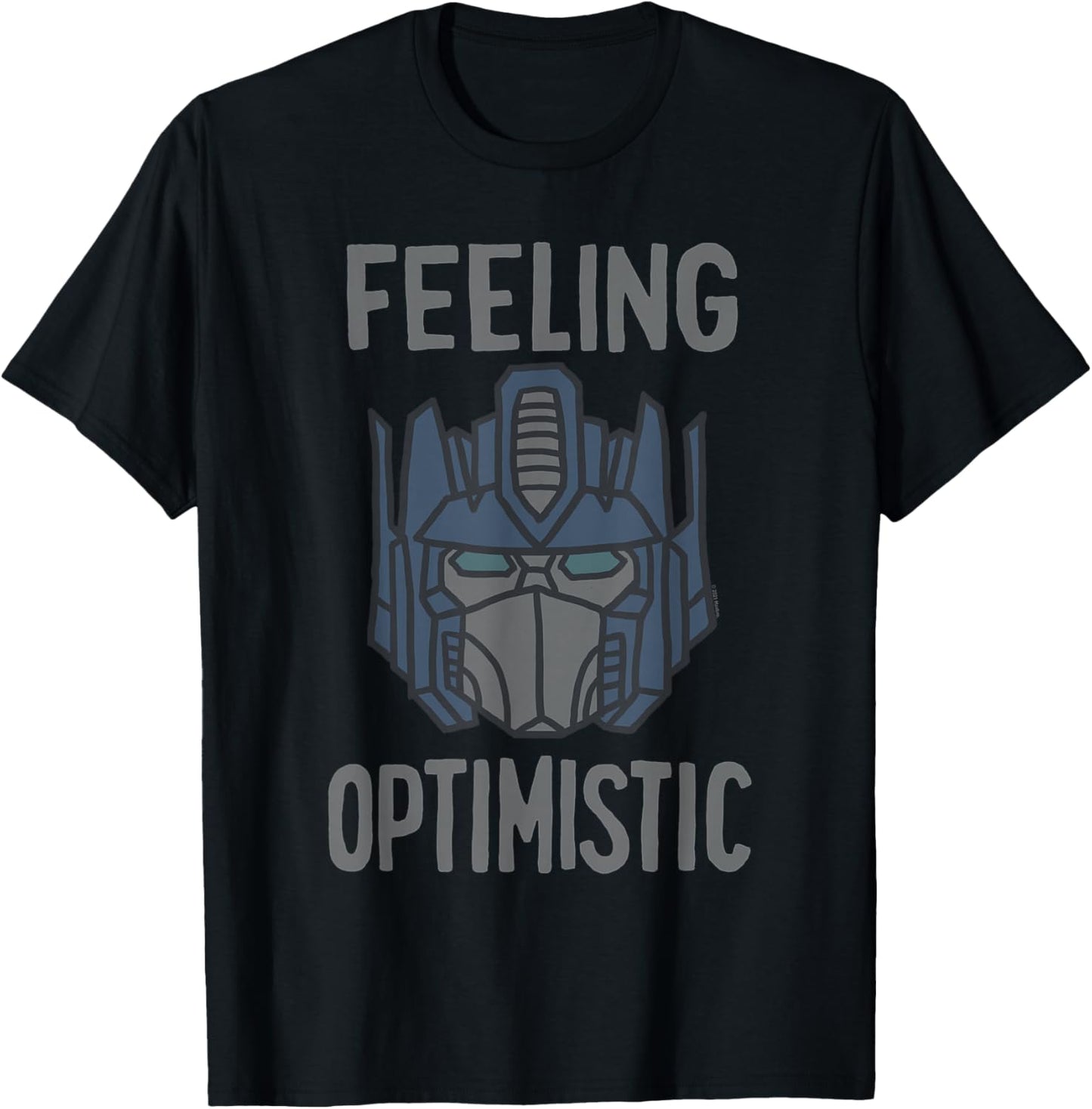 Transformers Optimus Prime Feeling Optomistic T-Shirt - T-Shirt | Black