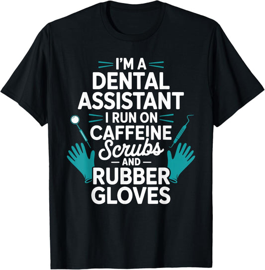 Funny Dental Assistant Art Women Dental Assistant T-Shirt - T-Shirt | Black