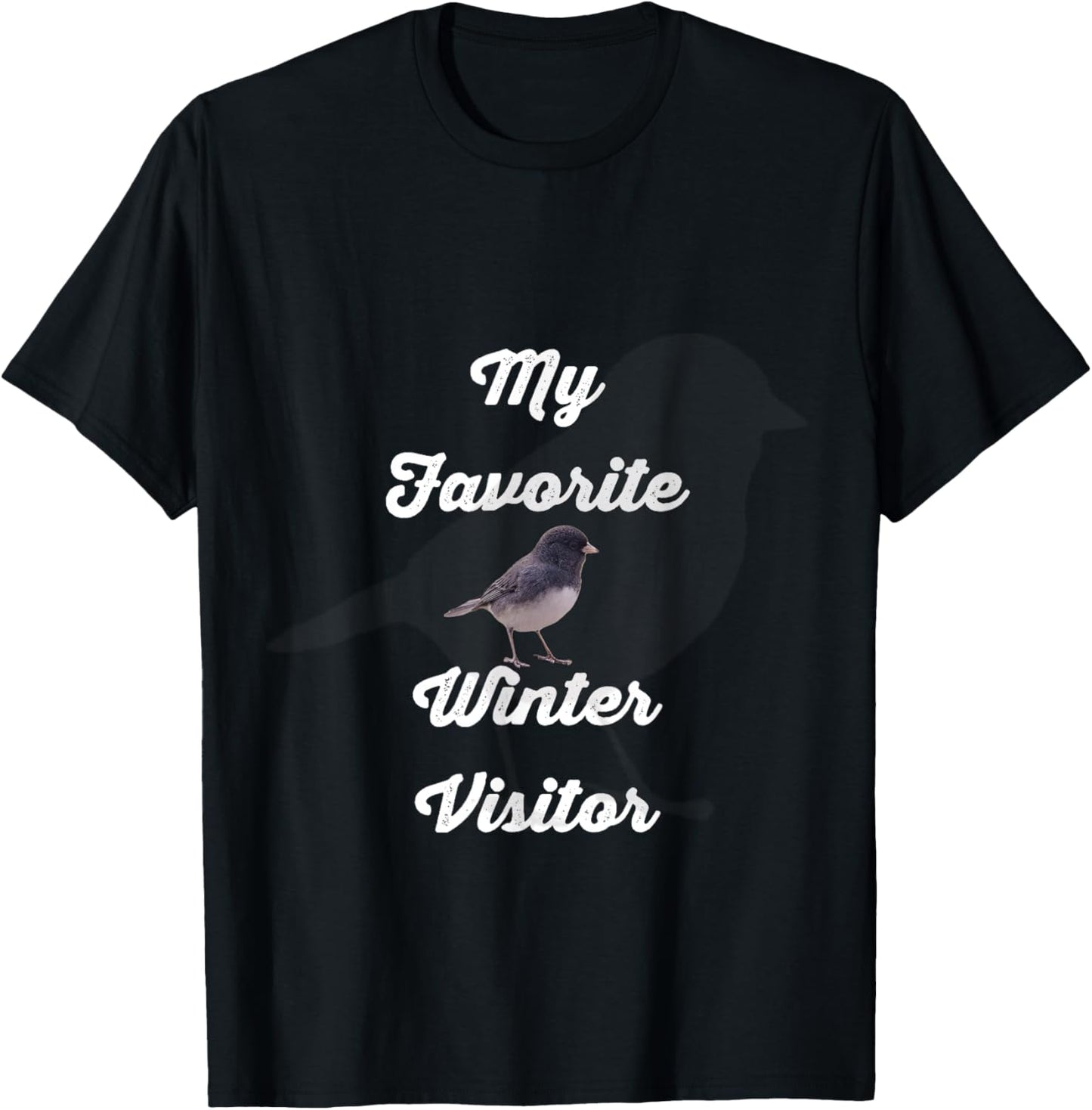 Dark Eyed Junco Bird : Backyard Birding T-Shirt - T-Shirt | Black