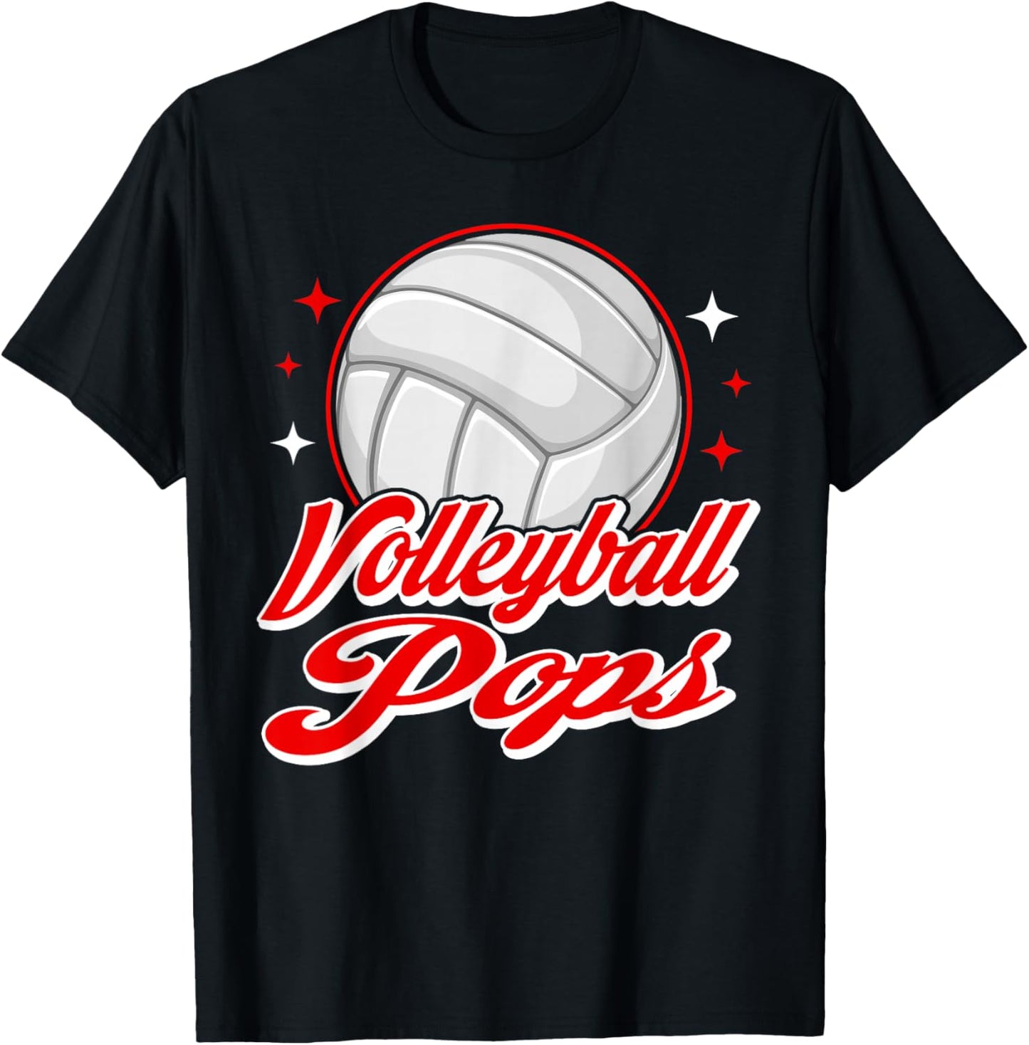Volleyball Pops Sport Volleyball Player T-Shirt - T-Shirt | Black