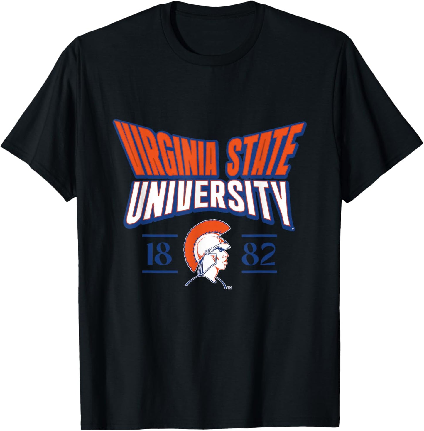 Virginia State University Stretch Emblem HBCU T-Shirt - T-Shirt | Black