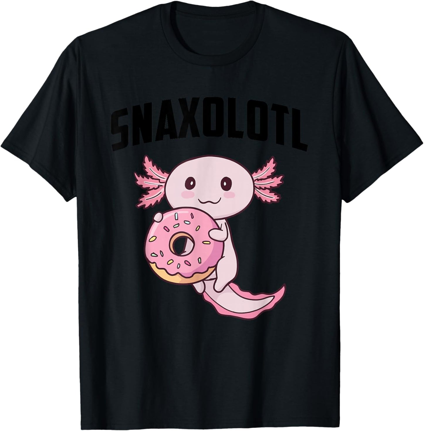 Axolotl Snaxolotl T-Shirt - T-Shirt | Black