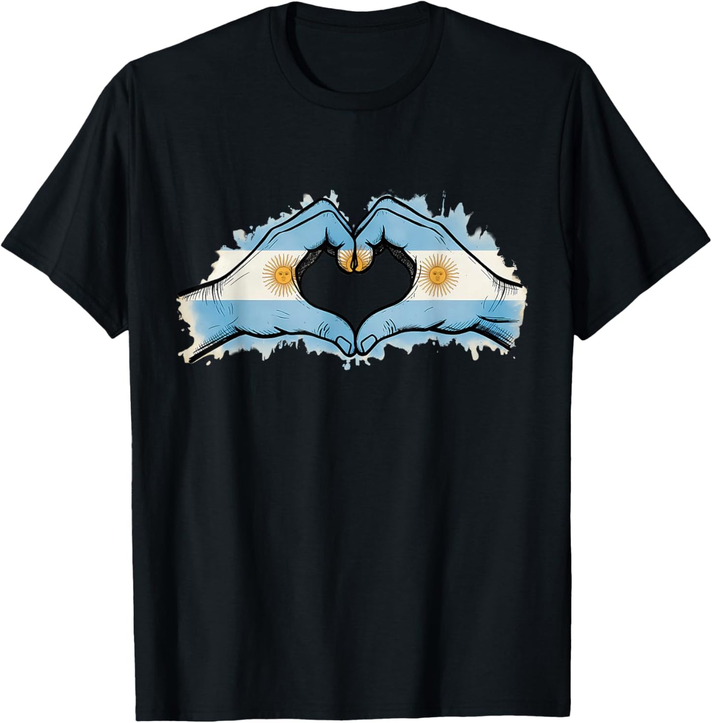 Argentina Pride Argentinian Flag T-Shirt - T-Shirt | Black
