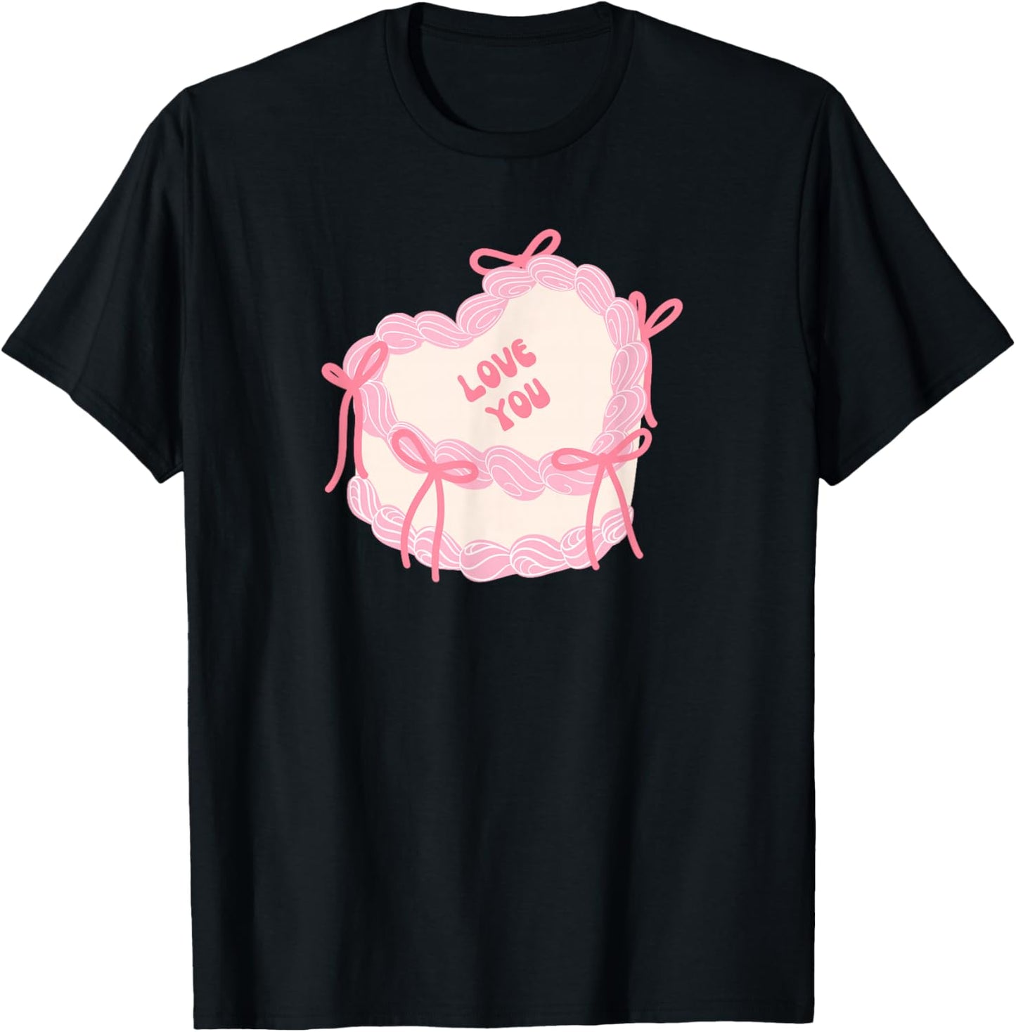 Valentine's Day Cake T-Shirt - T-Shirt | Black