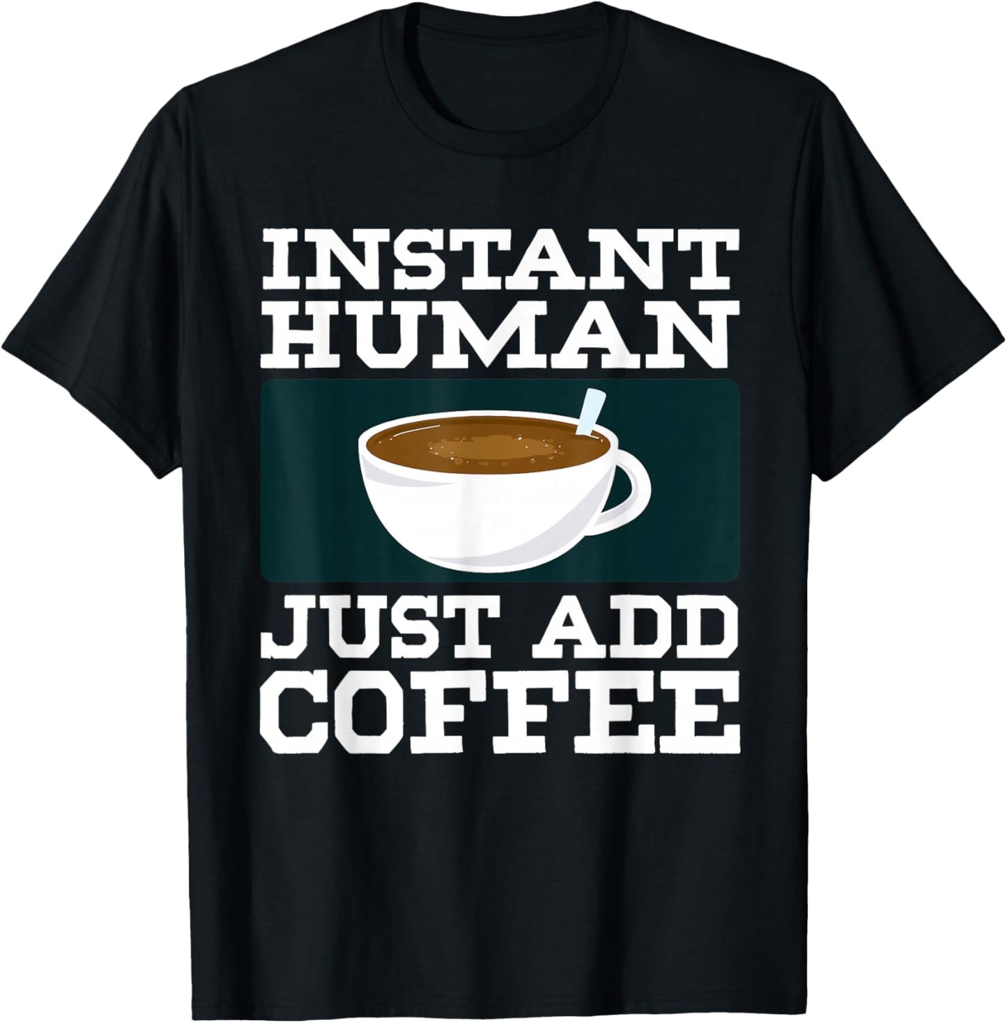 Funny Coffee Art Women Caffeine Lover Coffee Drinker T-Shirt - T-Shirt | Black