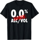 Sober 0.0% ALC/VOL Funny Recovery T-Shirt - T-Shirt | Black