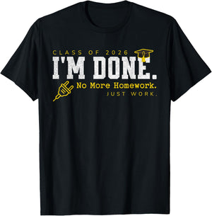 Class of 2026 Electrician Graduation Trade School Graduate T-Shirt - T-Shirt | Black