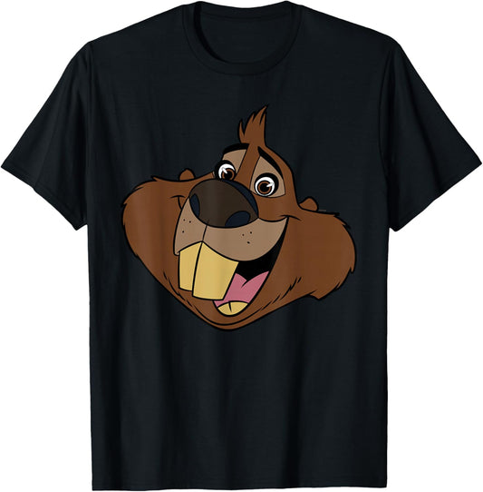 Disney Zootopia 2 Nibbles Beaver Big Face Halloween Costume T-Shirt - T-Shirt | Black