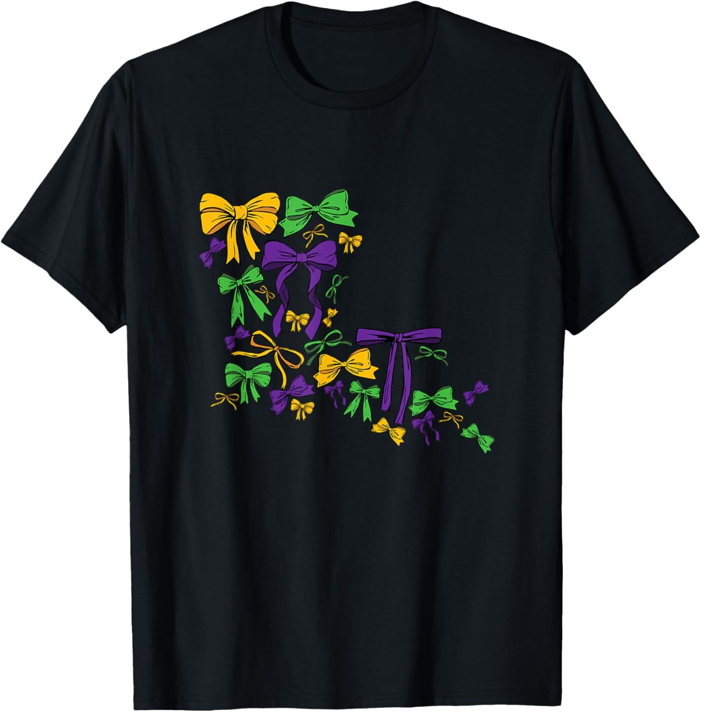 Coquette Mardi Gras New Orleans Louisiana Map Parade Costume T-Shirt - T-Shirt | Black