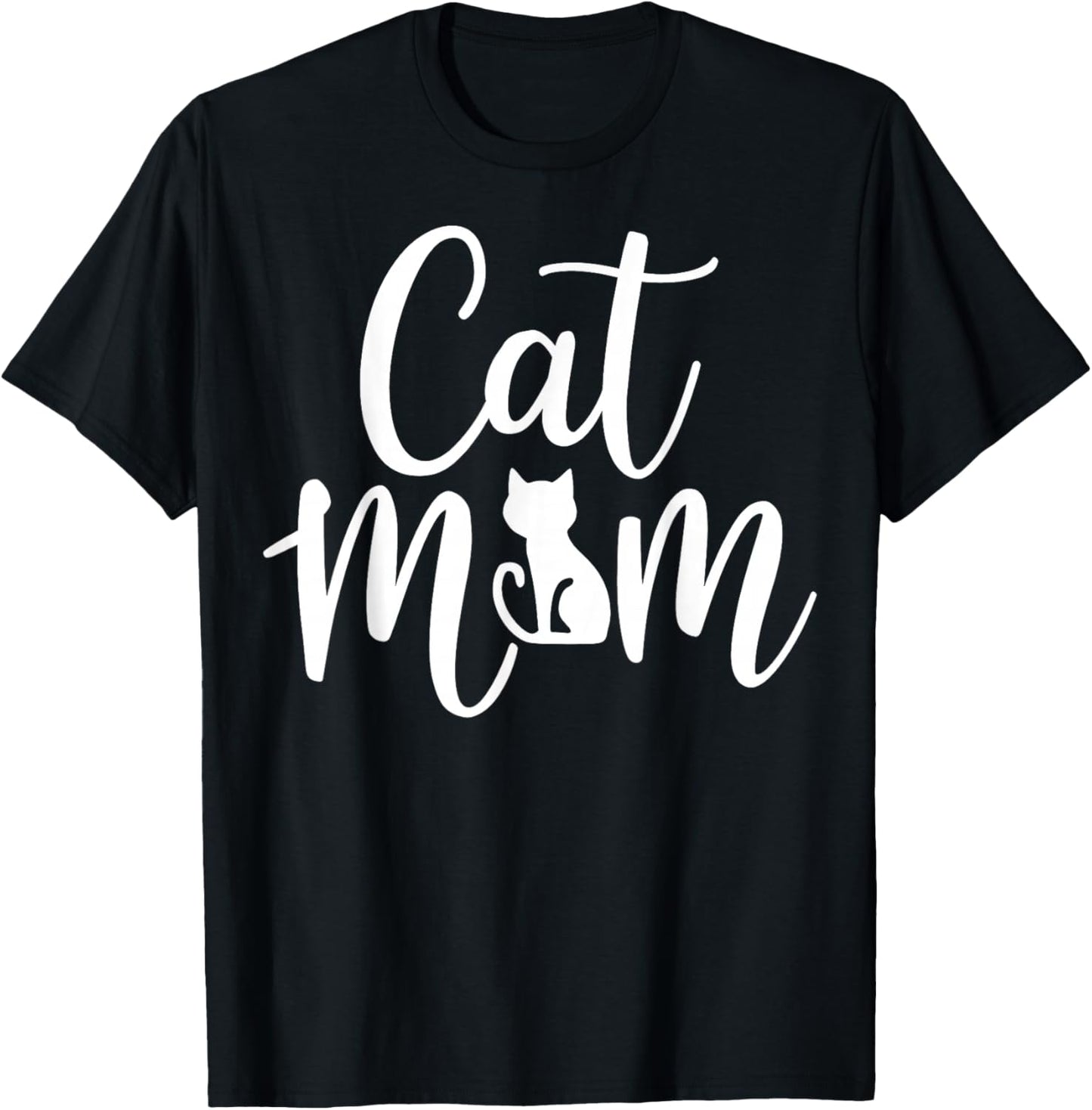Cat Mom Happy Mothers Day for Cat Lovers Family Matching T-Shirt - T-Shirt | Black