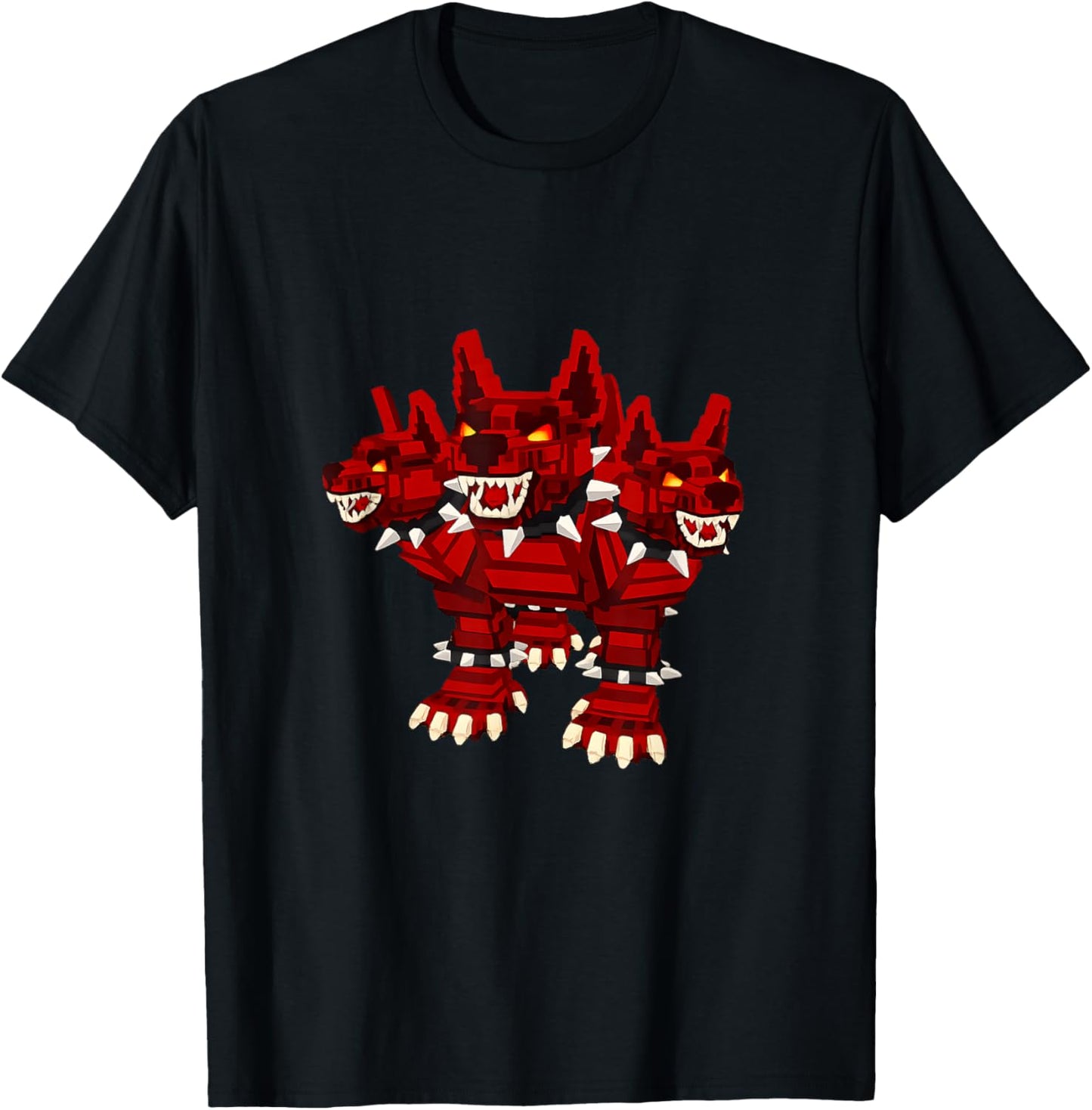 Cerberus Hellhound New Secret Steal Brainrot Rare Video Game T-Shirt - T-Shirt | Black