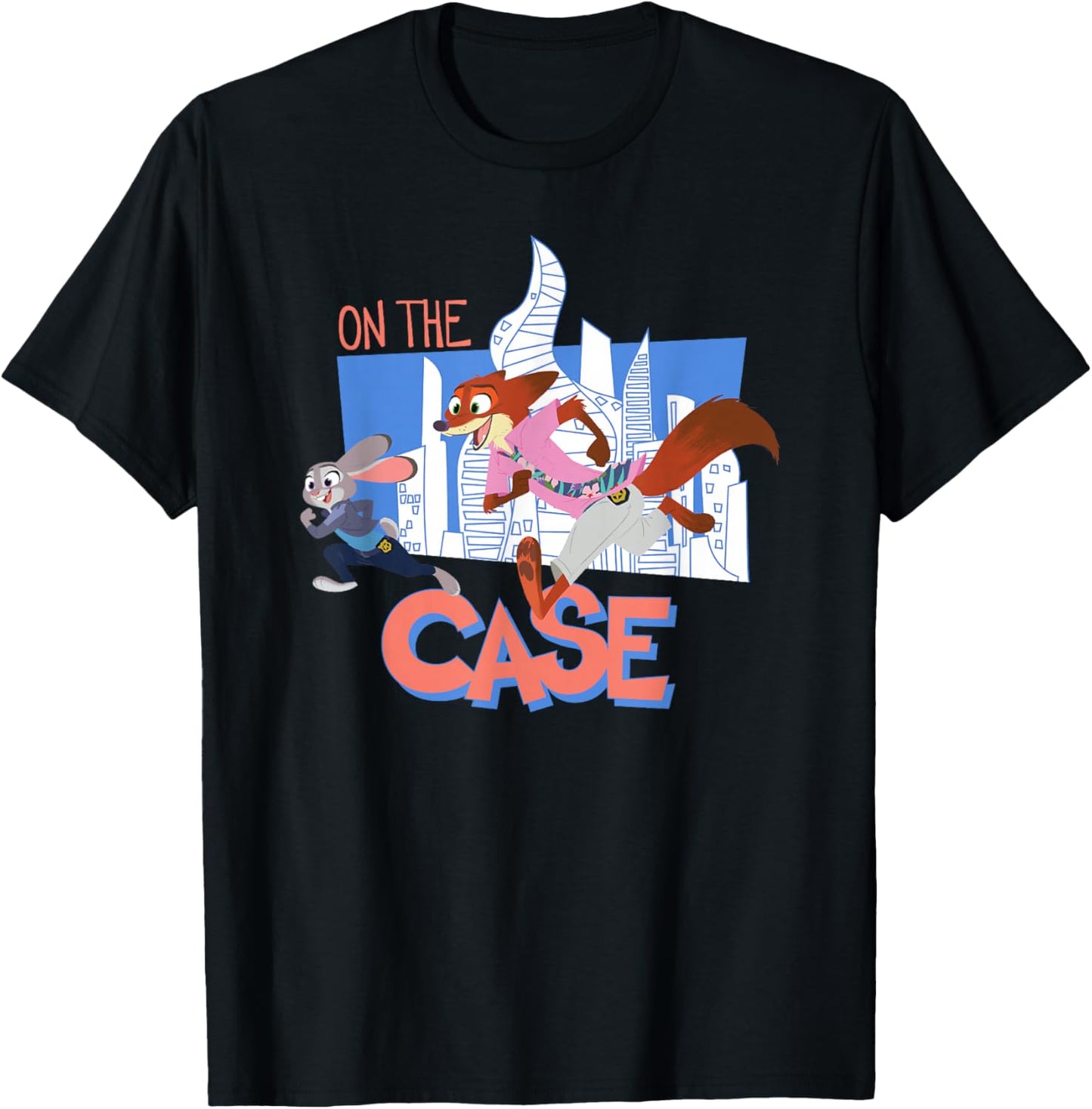 Disney Zootopia 2 On The Case Judy and Nick City Shot T-Shirt - T-Shirt | Black