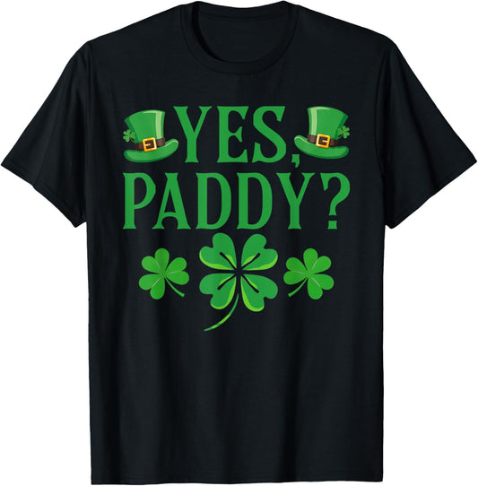 St Patricks Day Yes Paddy Funny 90s Style Women T-Shirt - T-Shirt | Black
