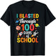 I Blasted Through 100 Days of School Teachers & Boys Space T-Shirt - T-Shirt | Black