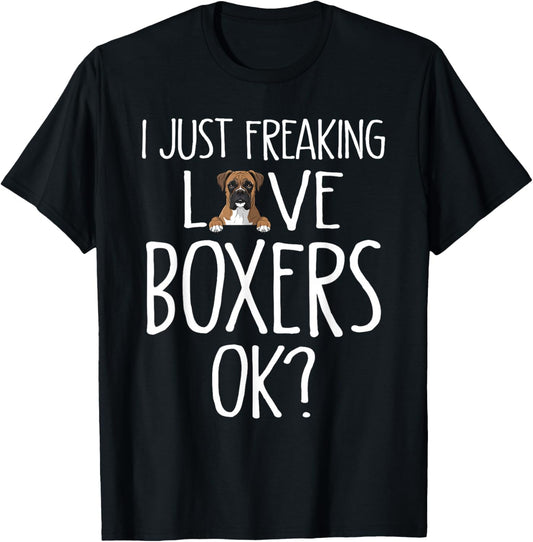 Retro Boxer Dog Mom Dog Dad Funny Boxer T-Shirt - T-Shirt | Black
